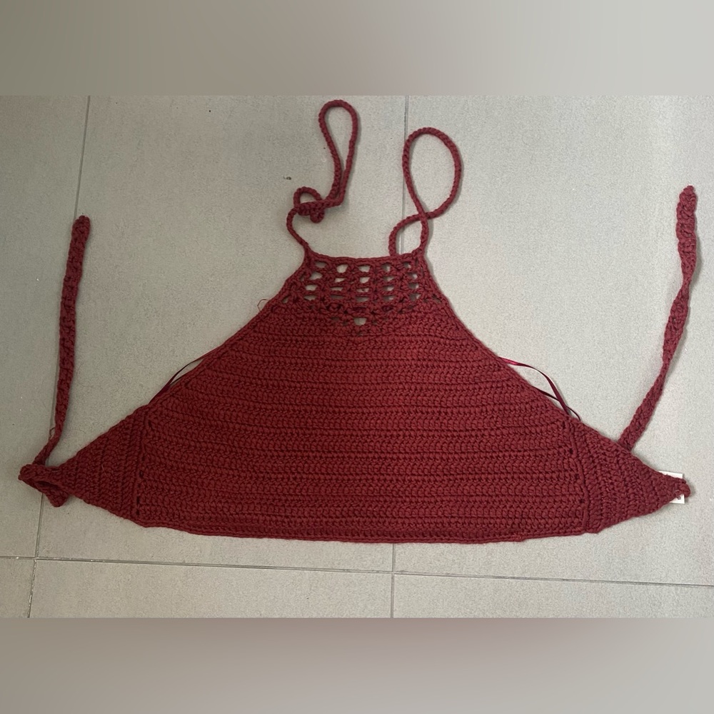 Crotchet/knitted halter top
